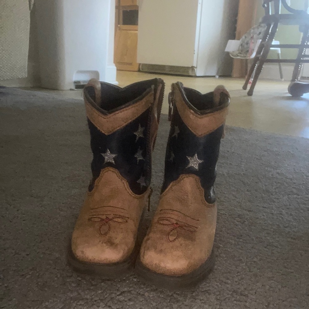 Toddler American flag boots